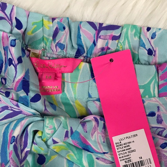 New Lilly Pulitzer Kaylene Swim Shady shorts - Picture 10 of 11